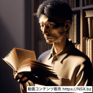 図書室の本が語り出す真夜中の物語ショート動画セット